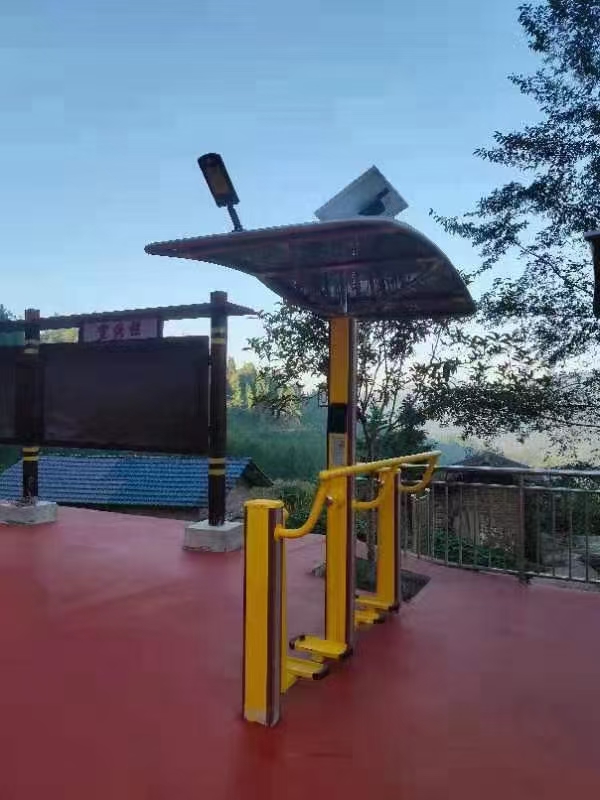 黑河市全塑型塑胶跑道健身路径 - 方案